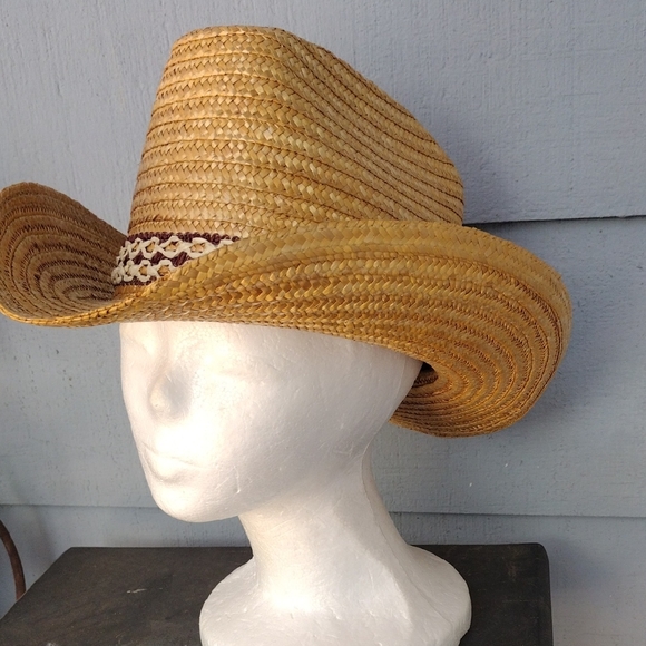 Vintage Other - Straw Cowboy Hat